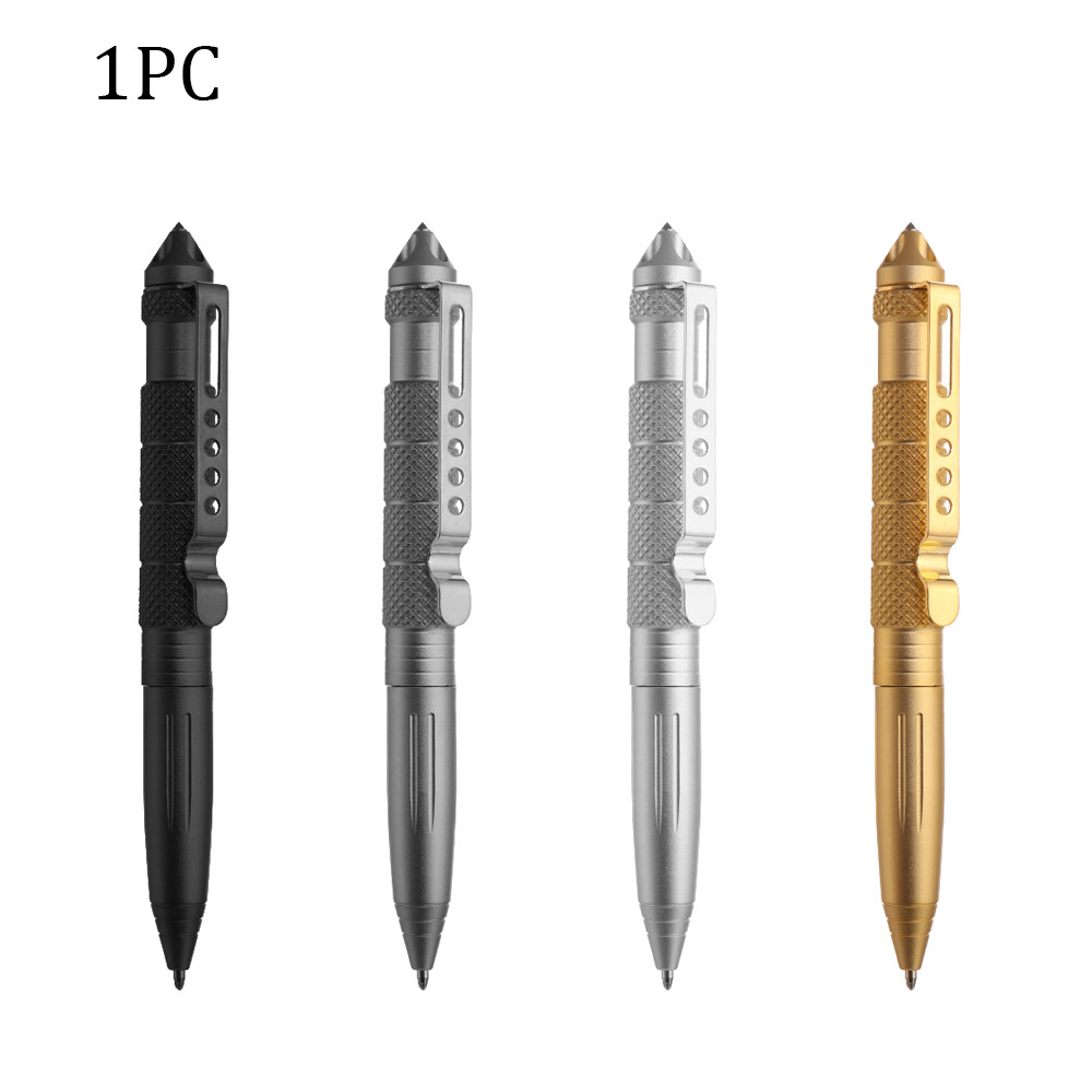 1PC Multifunctional Pen Tungsten steel Ballpoint pen Safety Protective Pen Metal Ballpoint Multifunctional pen Tool Pen