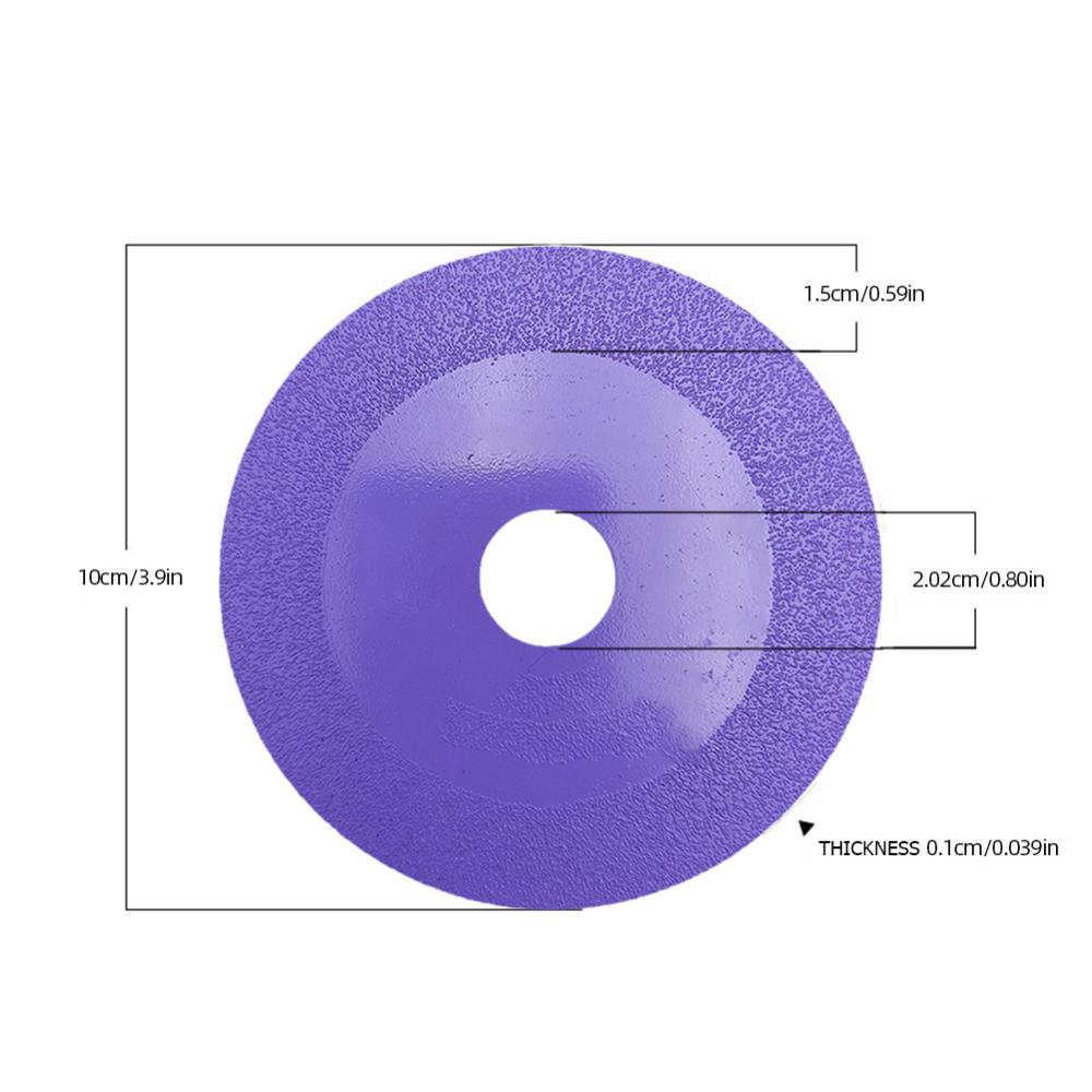 【Top quality】Glass Cutting Disc Diamond 20mm Inner Hole Polishing Grinding Saw Blade Sharp Brazing Grinding Disc for Glass Tile Jade