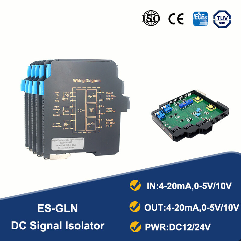 Ultrathin dc analog signal isolator multi input multi output 0 10v 4