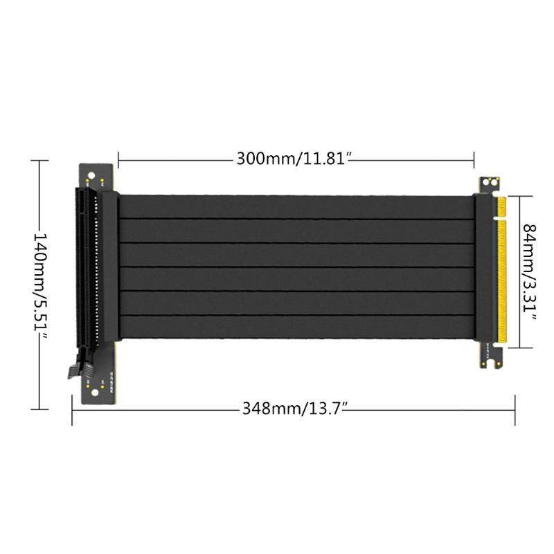 Full Speed 3.0 PCIE X16 Riser Cable Graphics Card Extension Cable PCI Express Riser Shielded Extender with antijam for GPU Vertical