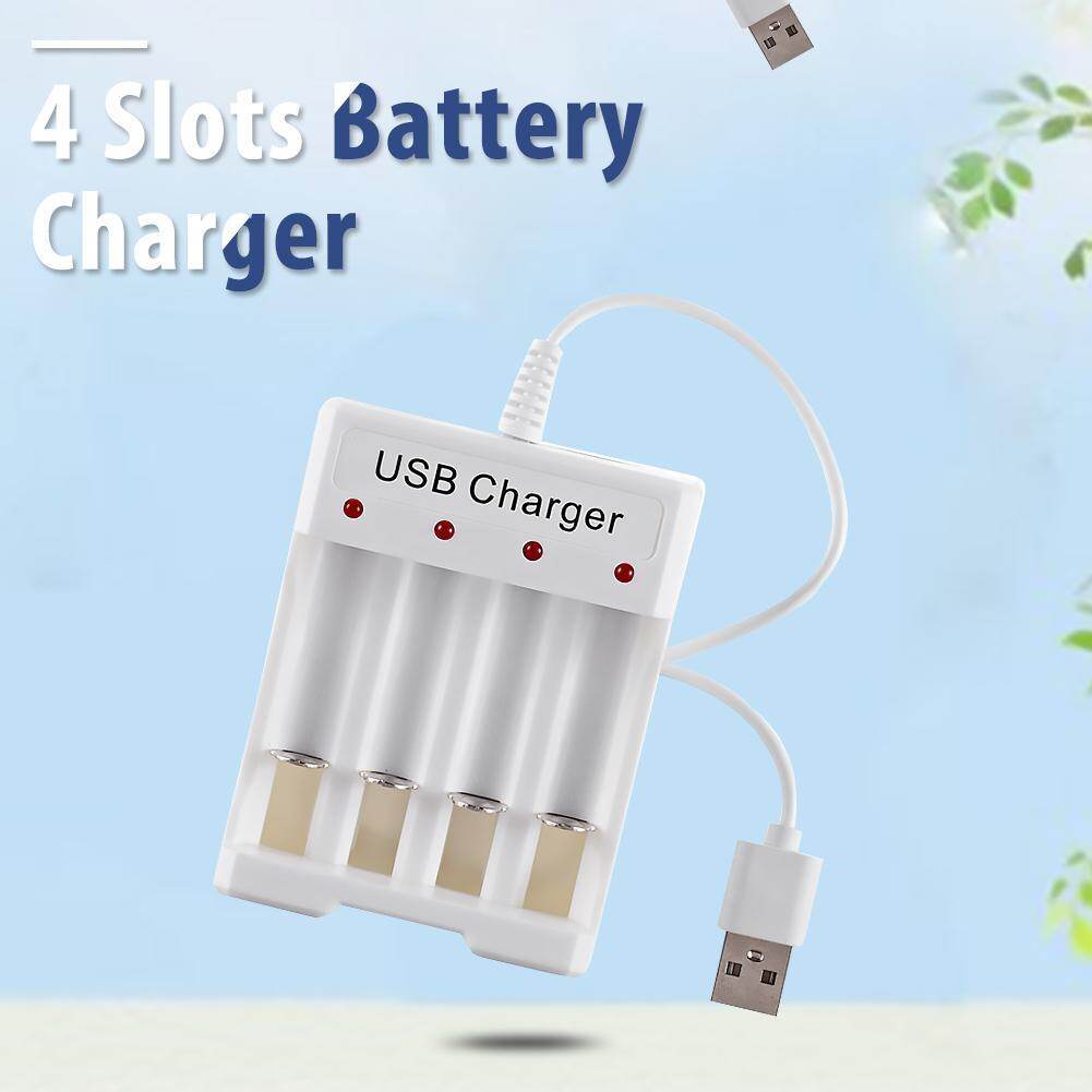 Bộ Sạc Pin USB Thông Minh AA/AAA Sạc Nhanh 4 Khe Để Điều Khiển Từ Xa Micro Đồ Chơi Máy Ảnh V. V.