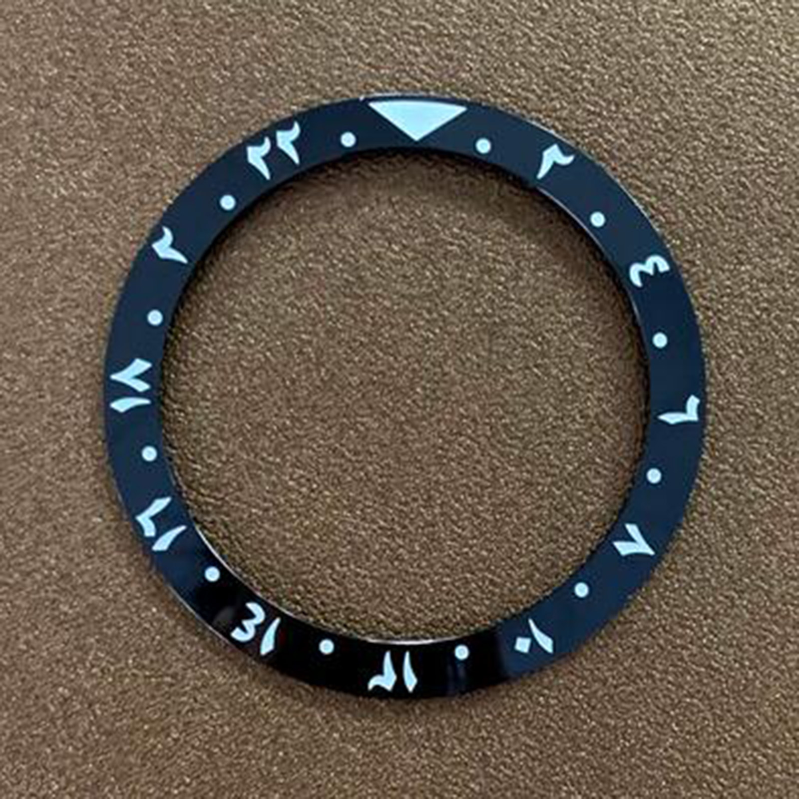 Arabic Font Green Luminous Ceramic Watch Bezel Watch Accessories Outer Diameter 38mm Inner Diameter 30.5mm