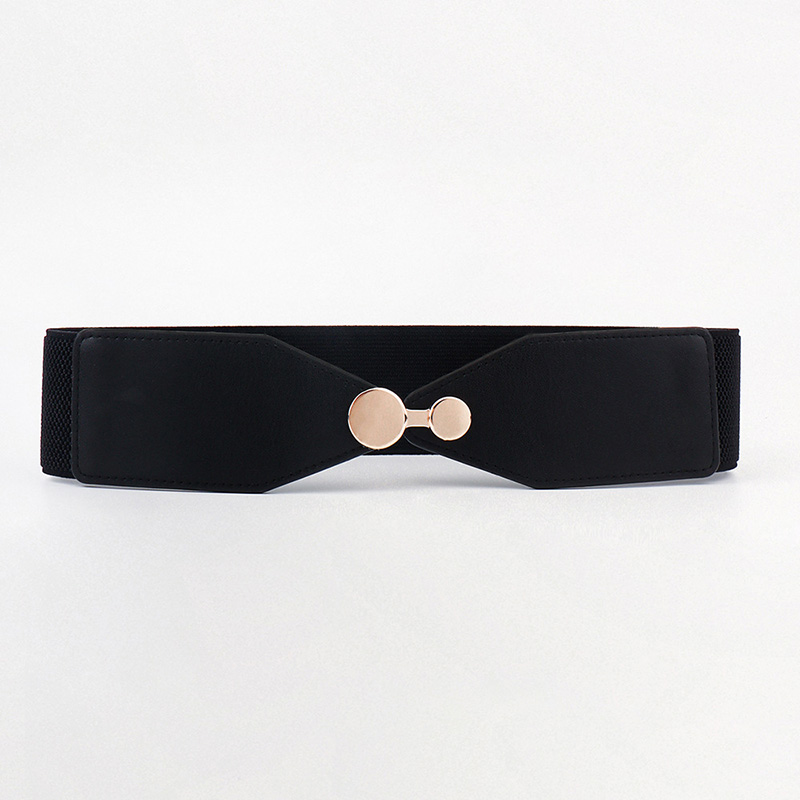 Round buckle Women Fashiob Belt Comfortable Elatic women Waistband