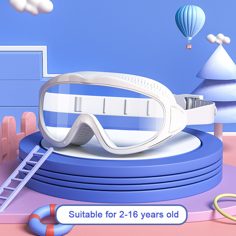 TG Children's swimming goggles Girls waterproof and anti-fog swimming goggles Boys fashion big frame diving goggles