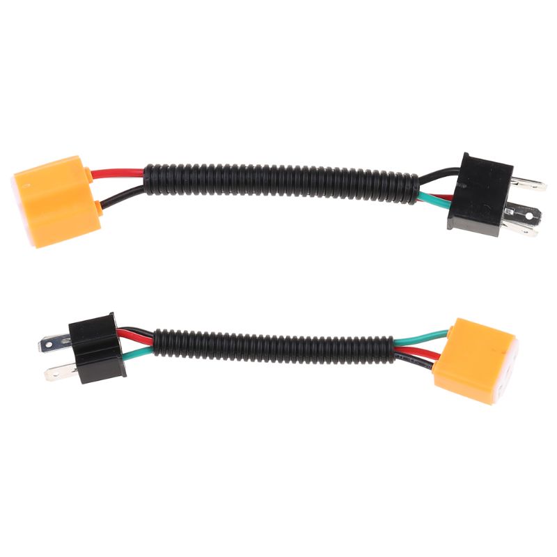2 Đầu Cắm Dây Gốm H4 9003 Đầu Nối Cáp Đèn Pha Mới