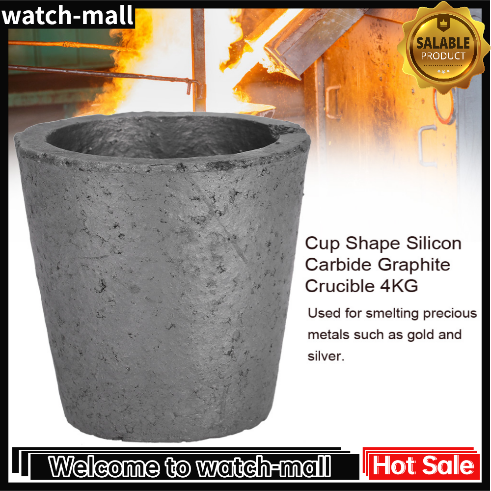 Graphite Crucible, Metal Melting Furnace Smelting Kit Melting Furnace, Metal Foundry Brass for Silver for Gold Copper