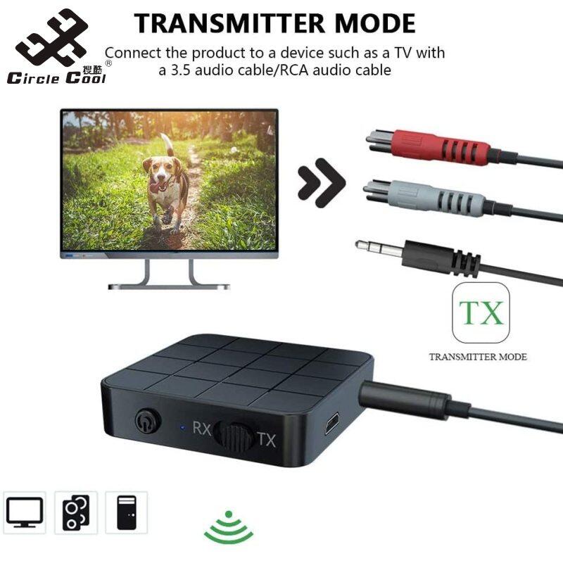 Circle Cool Kn321 2in1 Bluetooth 5.0 Receiver Transmitter Usb Tv Computer Car Adapter