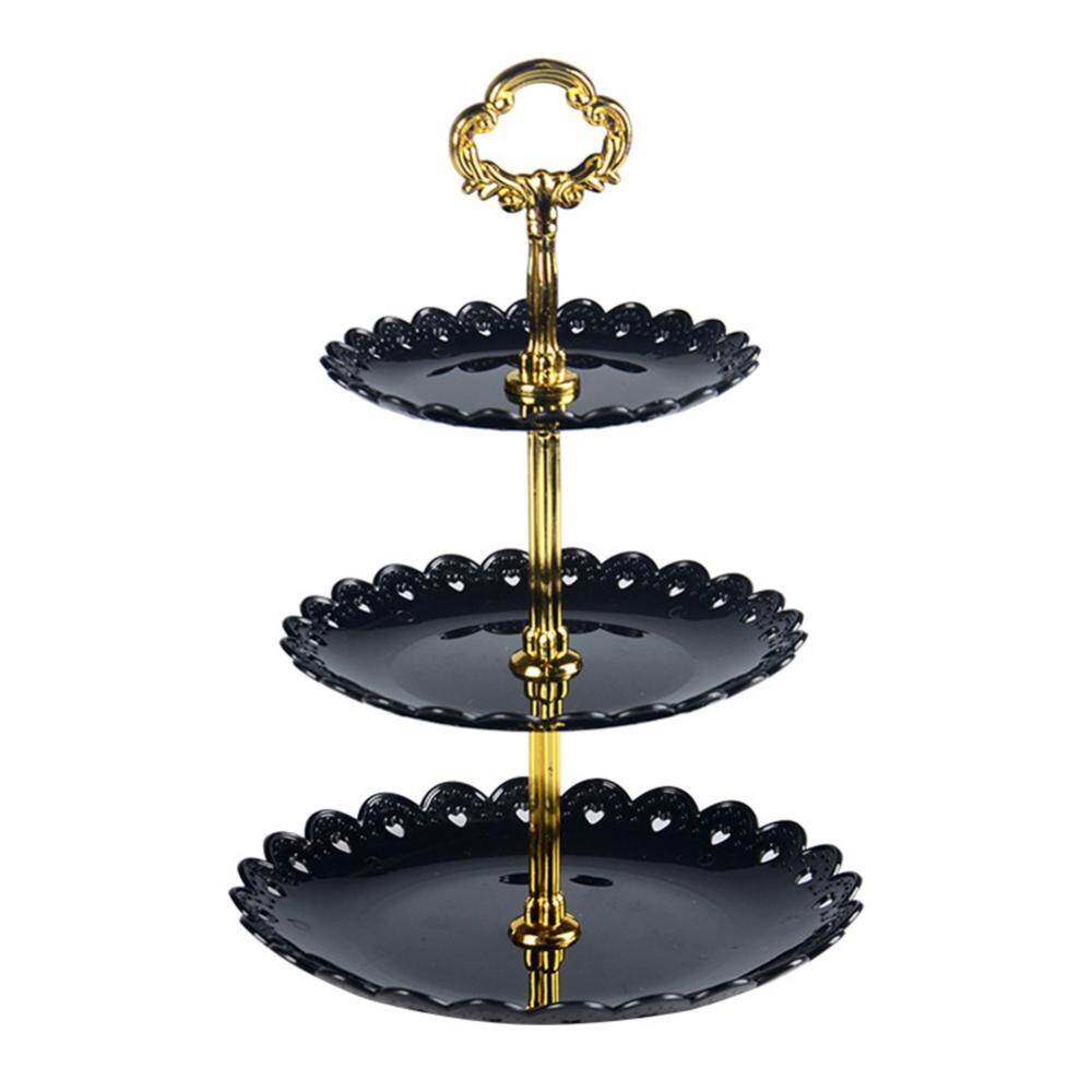 Holiday Party Three-layer Fruit Plate Dessert Candy Cake Stand Self-help Display