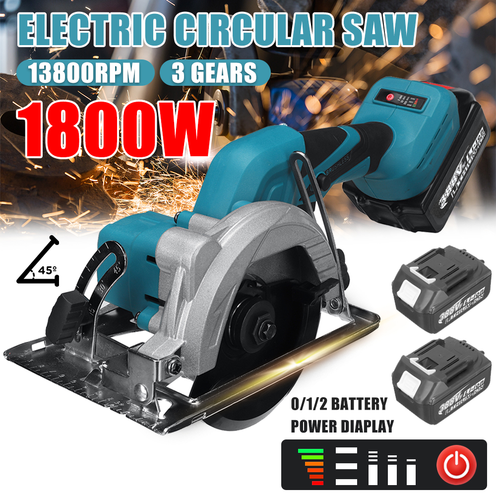 Cordless Circular Saw With Battery 