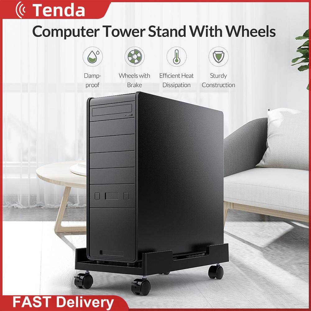 ORICO CPB3 Anti-slip Computer Towers Stand Cart PC Cases Mobile Computer CPU Cooling Holder Bracket with 4 Rotatable Caster Wheels