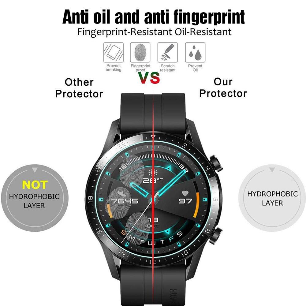 Bảo Vệ Màn Hình Cho Đồng Hồ Huawei Đồng Hồ Thông Minh GT2 46Mm GT2e Màng Uốn Nóng Toàn Màn Hình Cong Thế Hệ Thứ Hai Composite Bộ Phim Mềm Mại