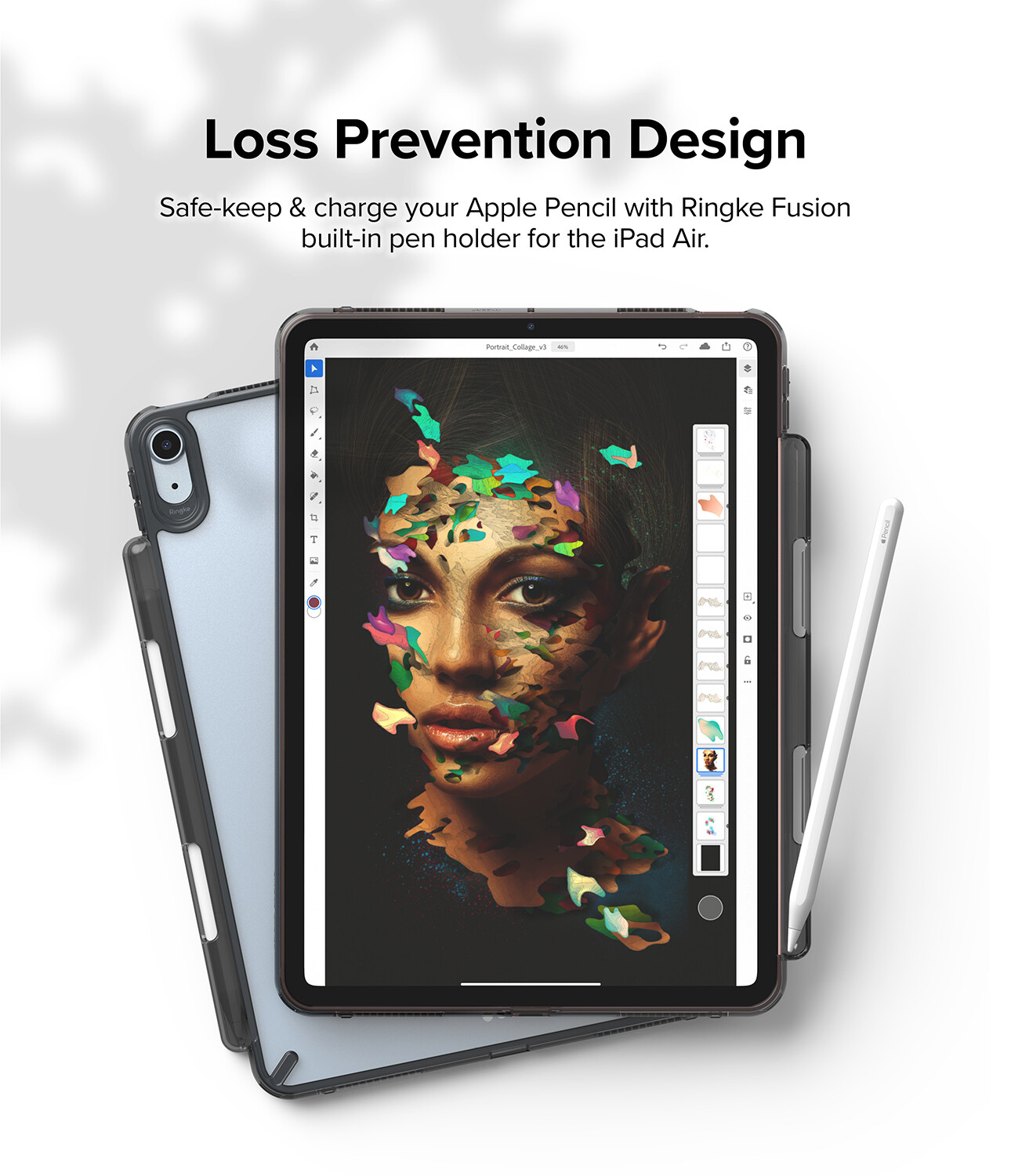 Ringke Fusion Compatible with [iPad Air 11-inch M3, M2 iPad Air