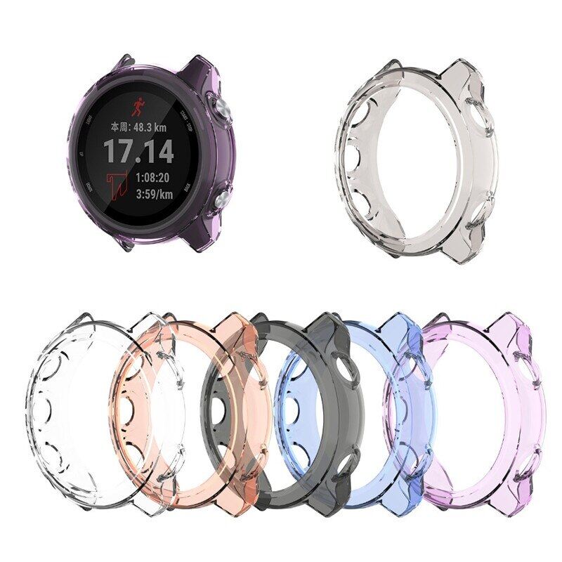 TPU Case Cover For Garmin 245 Watch case Protective Shell Frame For Garmin Forerunner245 / 245M Protector Sleeve Silicone Case