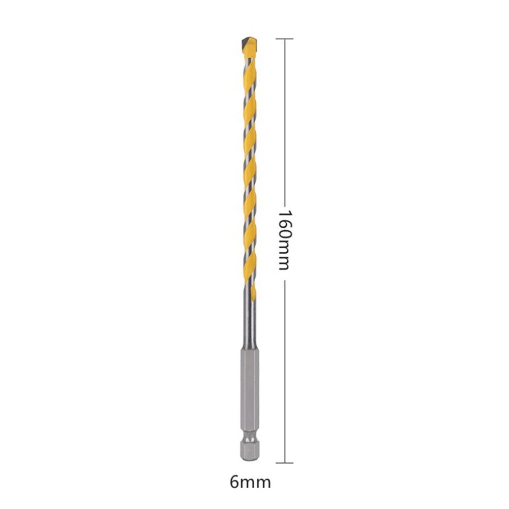 Unnicoco 1Pcs 1/4" Hex Shank Tile Granite Drill Bit Concrete Wall Drill Bit Tungsten Carbide Drilling Bit
