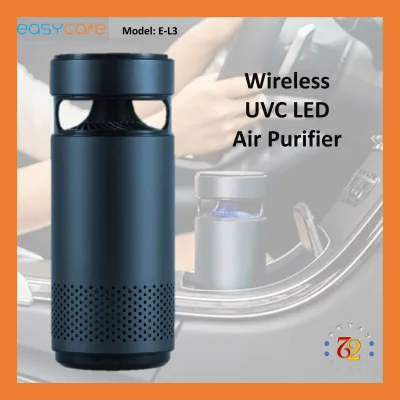 Easycare E-L3 UVC LED Wireless Car Air Purifier with HEPA Filter