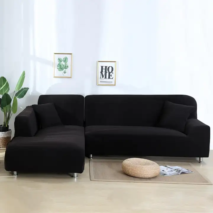 Slipcover 2pcs L Shape Sofa Covers Polyester Fabric Stretch Slipcover 2pcs L Shape Sofa Covers Polyester Fabric Stretch Sectional Cover Lazada Ph