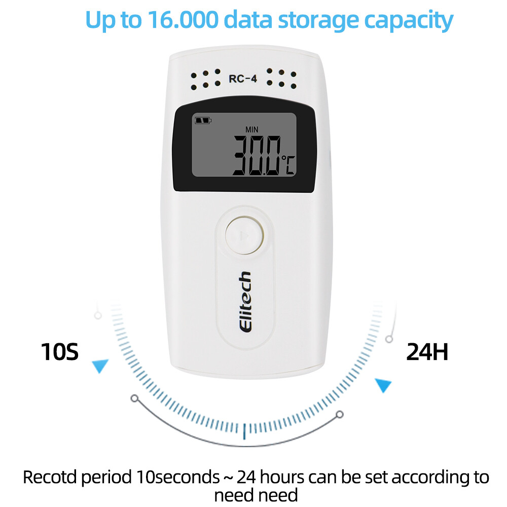 Digital USB Temperature Humidity Data Logger RC-4/RC-4HC/RC-5/GSP-6/RC-5+ LCD with External Sensor Cold-chain Transportation Digital USB Data Logger