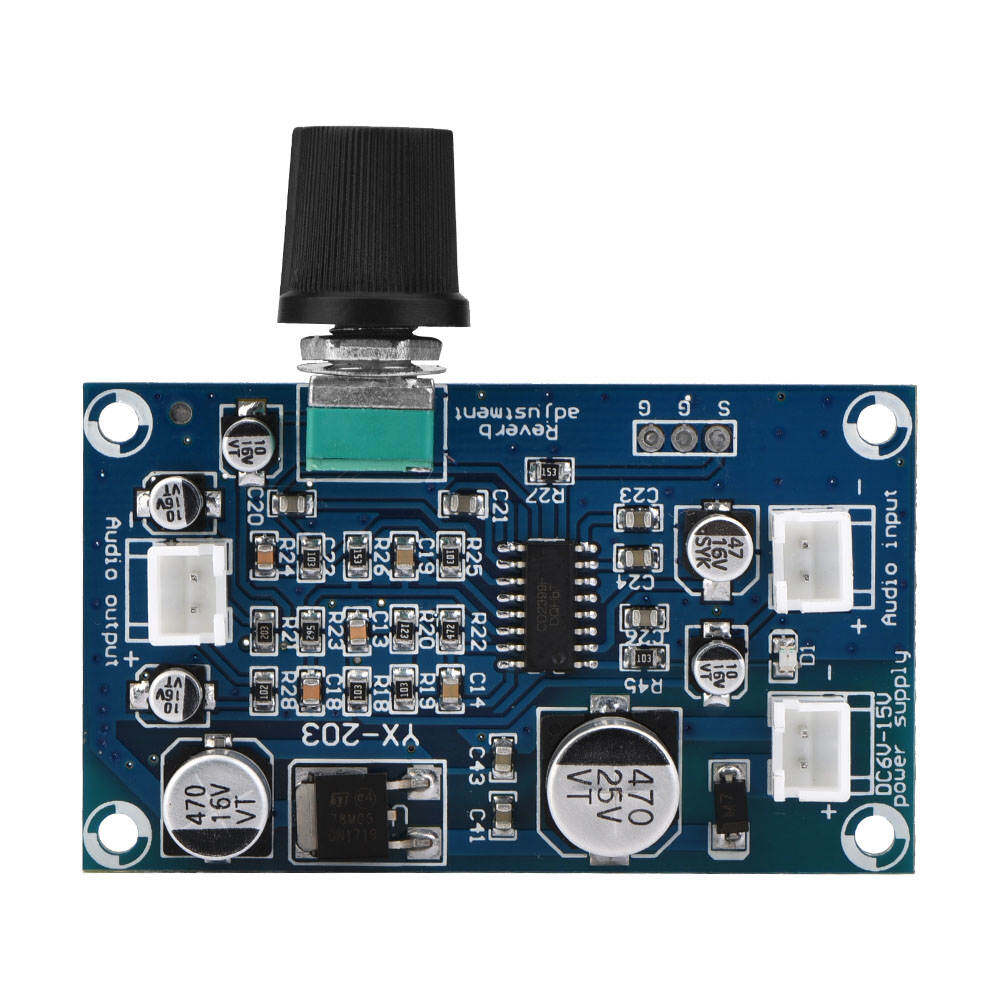 Microphone Reverberation Board Microphone Reverberation Plate Audio Power Amplifier Board Single Channel Single Channel Microphone Reverberation Board