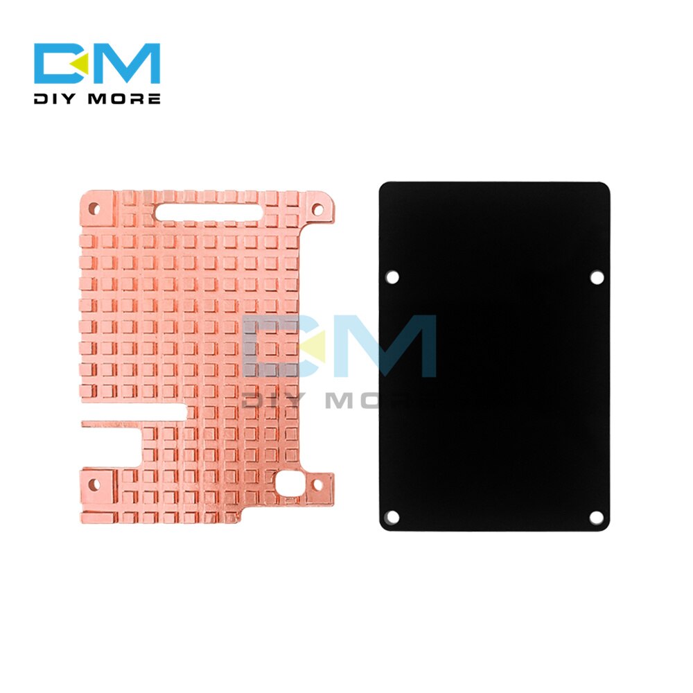 DIYMORE Raspberry Pi 4B Pure Copper Heat Sink Shell Raspberry Pi 4 Radiator Send Thermal Glue Installation Tool