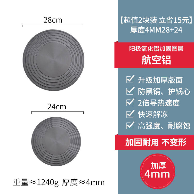 Household kitchen gas stove heat conduction plate anti burning black