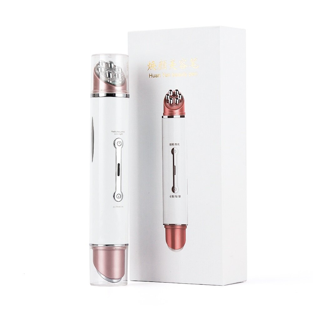 foreverlily RF EMS Beauty Device, Eye Massager Blue Red Light Therapy Anti Aging Anti Wrinkle