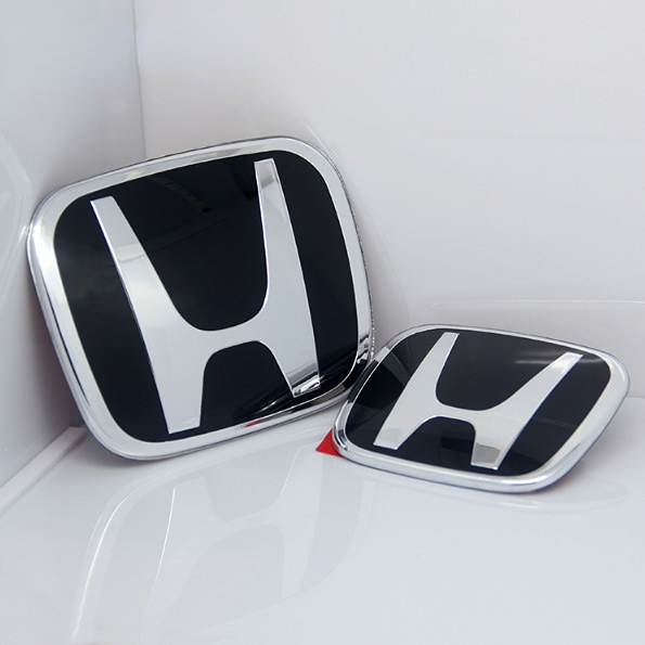 1pcs acrylic 3d emblem red/blue/black front / rear / steering wheel logo frame panel cover trim badge for honda civic accord jazz city crv hrv brv brio mobilio freed logo accessories