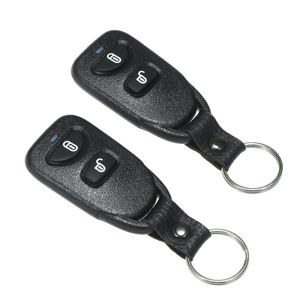 KKmoon Bộ Trung Tâm Điều Khiển Từ Xa Ô Tô Thông Dụng 12V Khóa Cửa Hệ Thống Khóa Xe Không Chìa Với 2 Điều Khiển Từ Xa