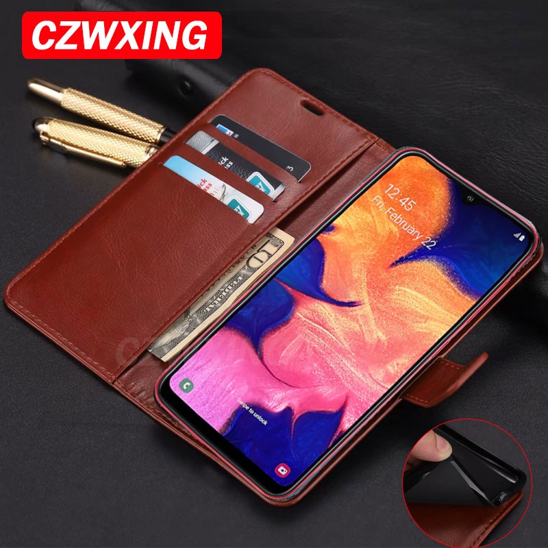 Samsung a10 case flip phone holder stand case samsung galaxy a10 a 10 a105 samsunga10 case wallet pu leather back cover