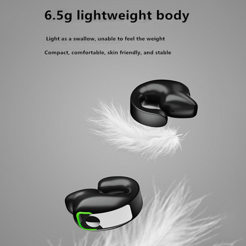 Tai nghe Stereo Hifi IPX4 không thấm nước tai nghe truyền âm qua xương nhẹ bluetooth-tương thích 5.3 Handfree trò chơi Bộ tai nghe thể thao