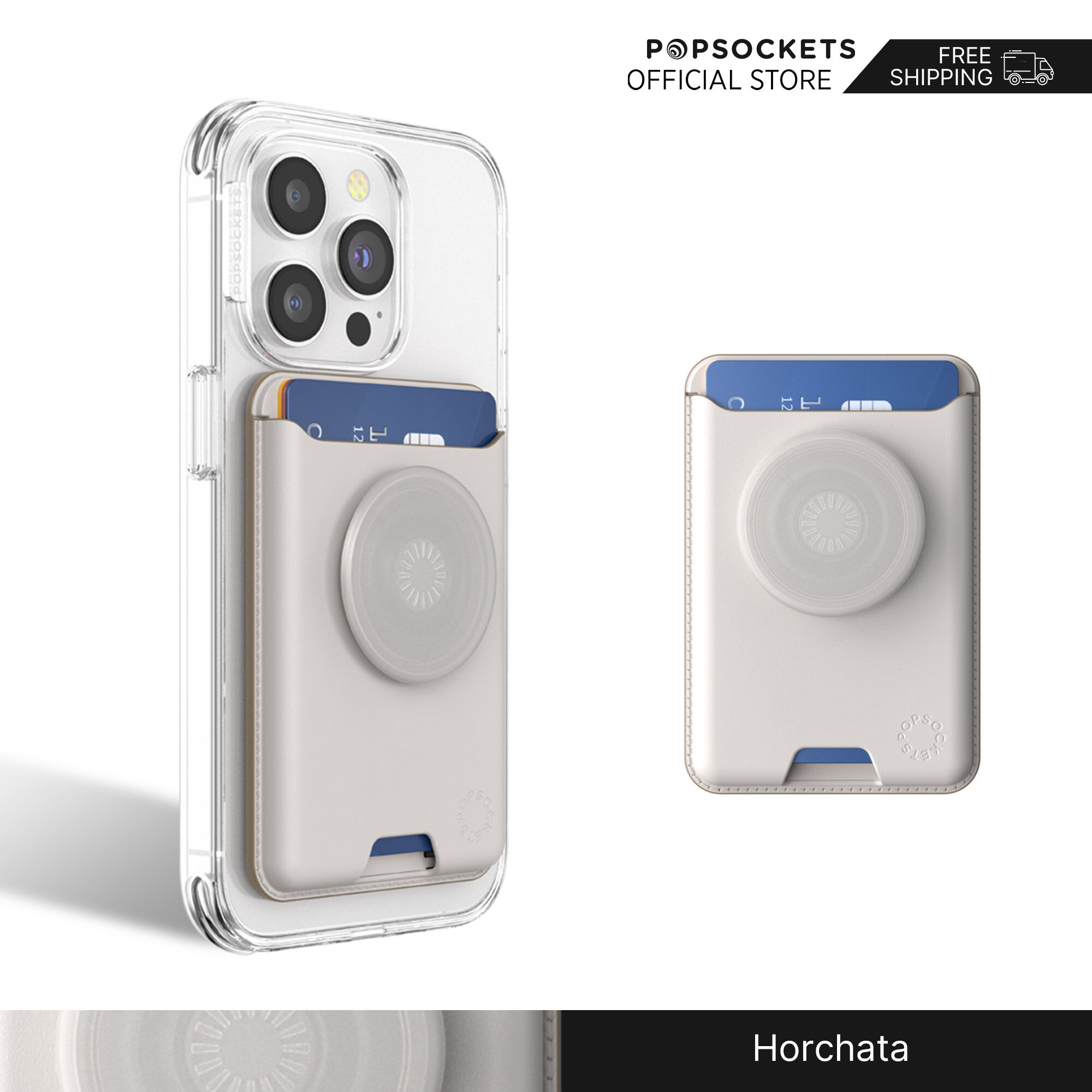 PopSockets Softgoods PopWallet+ for MagSafe The Premium Phone - Main Image