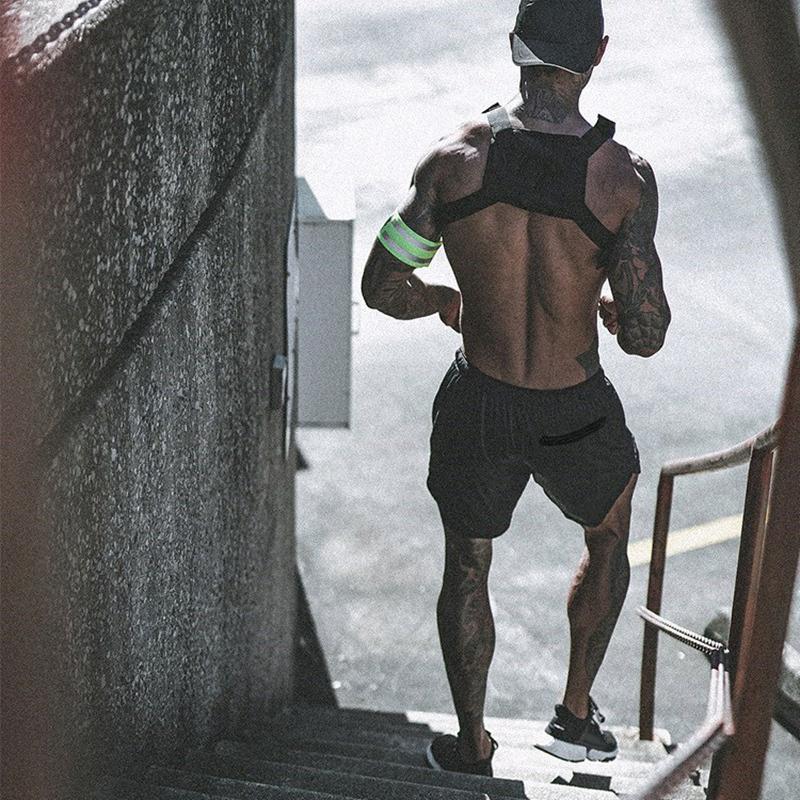 2 In 1 Running Shorts Men Compression Quick Drying Breathable With Built-in Pocket Training Shorts