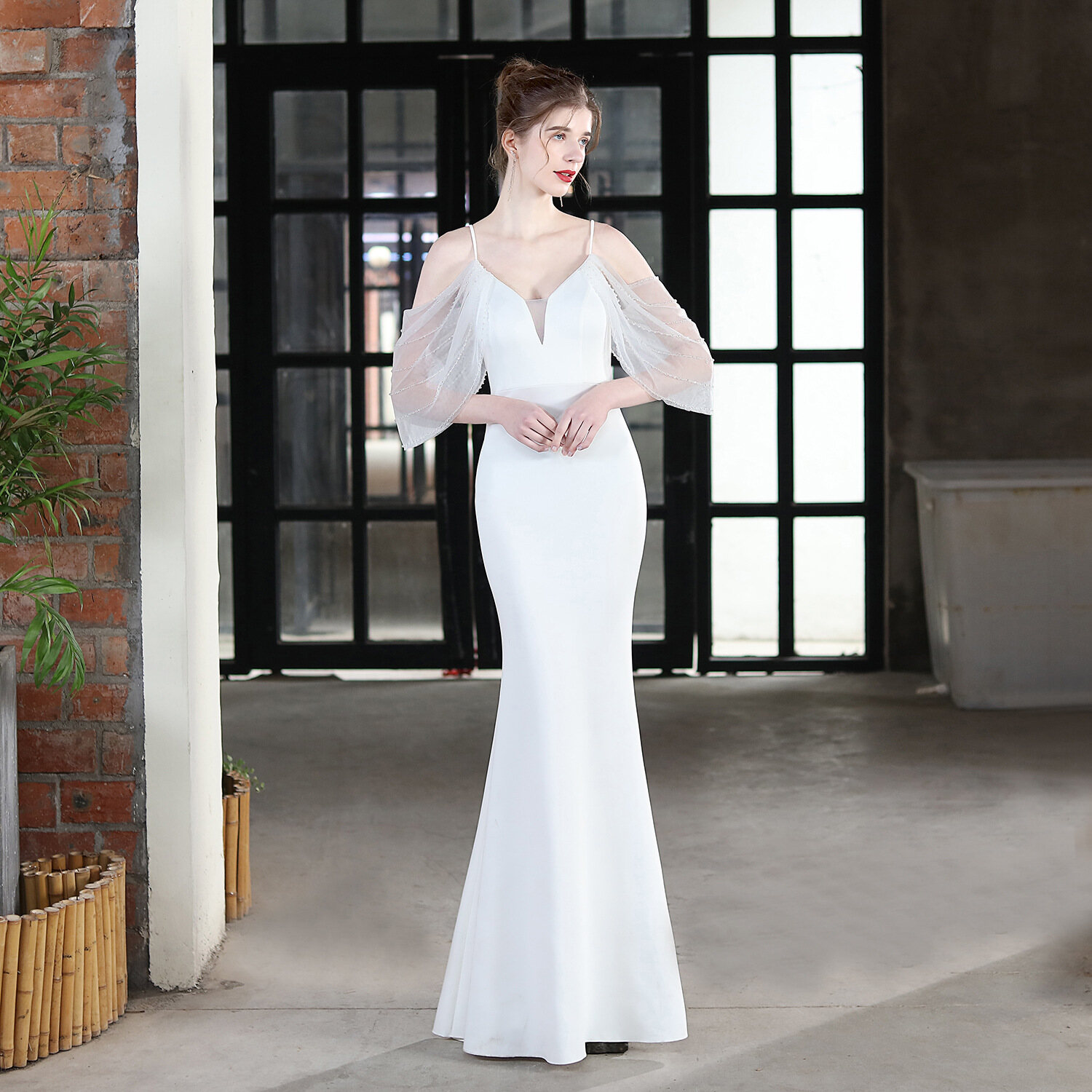 Fish Tail Toast Dress Bride Girl