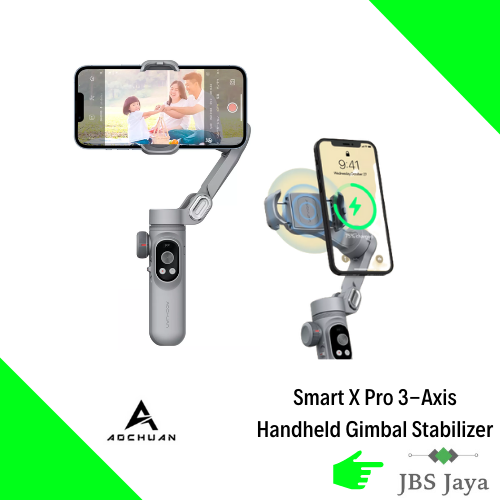 AOCHUAN SMART XE/ X PRO 3Axis Foldable Handheld Gimbal Stabilizer For