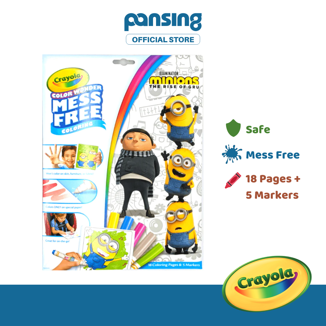 Crayola Color Wonder Mess Free Minions Coloring Pages & Markers | Lazada