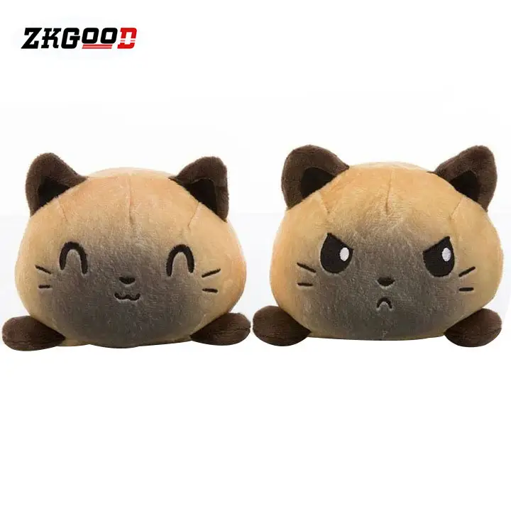 reversible cat plush