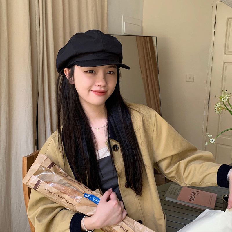 Mũ Hình Bát Giác Cổ Điển Nhật Bản Mũ Nồi Hàn Quốc Cho Nữ