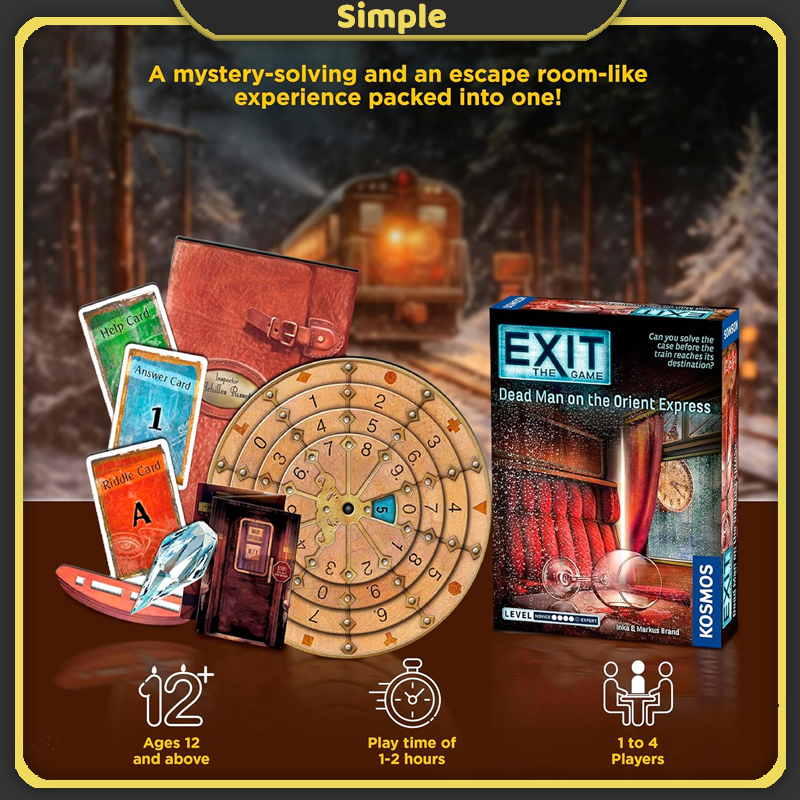 EXIT: The Game Board Game Series Cooperative Abstract Strategy Family Escape Room