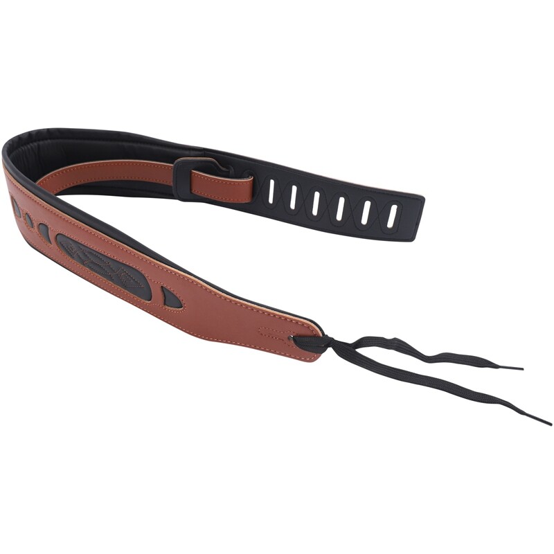 Leather Real Cowhide Guitar Strap for Electric Bass Guitar Adjustable Padded