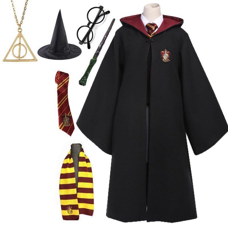 【Queenin】Cosplay Halloween Costume Unisex Children Harry Potter School ...