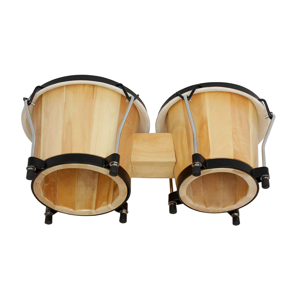 Bongo Drums Wooden Percussion Instrument Drum Set Including 5.5 Inch