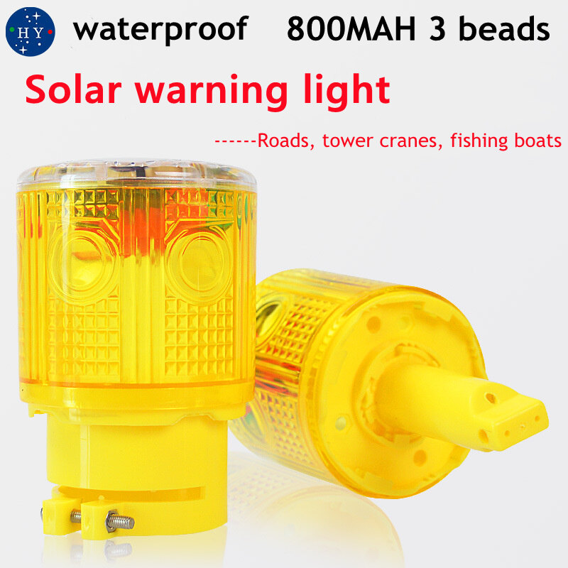 Completely waterproof solar warning light special for water and sea.rainproof waterproof warning lamp