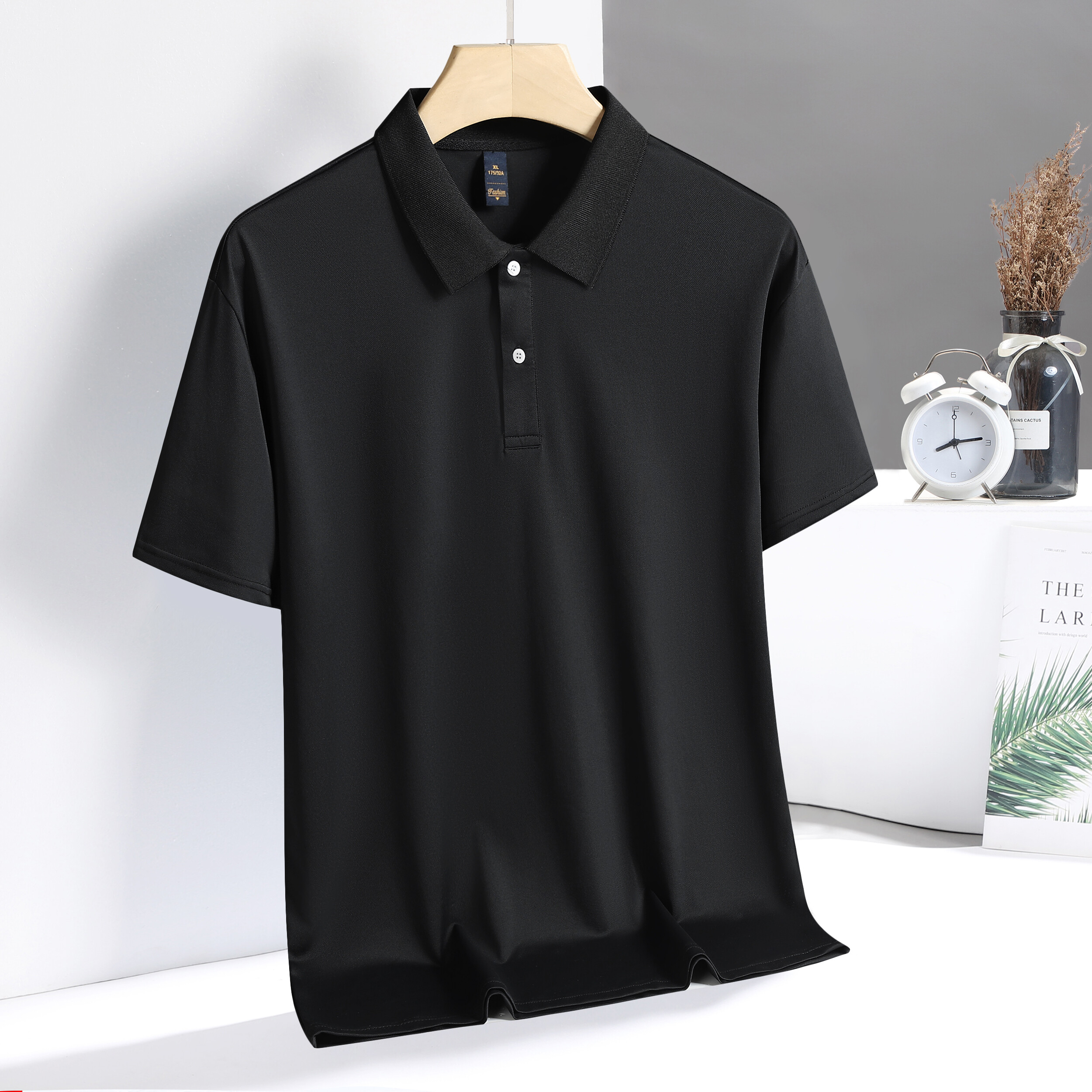 Fashion Oversized 5XL Black White For Mens Polo Shirt Japan Style 2024 Summer Short Sleeves Top Tees Tshirt