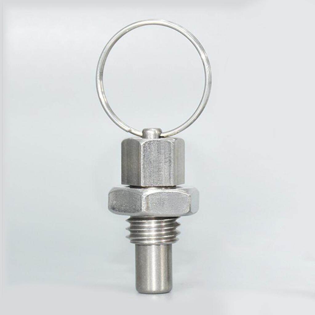 Baoblaze Indexing Pin Knob Plunger Spring Positioning Pins Flat Round
