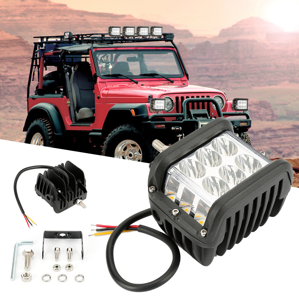 2X 39W Spot Flood Led Work Light Car Truck Lamp SUV Flush Mount Bumper Universal