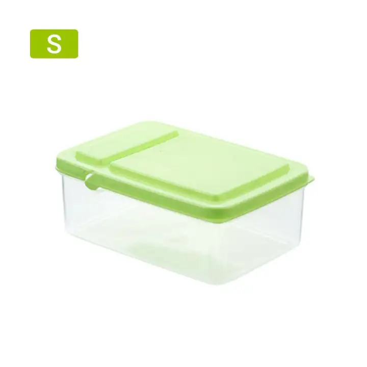Sealavender Refrigerator Crisper Plastic Storage Box Sealed Multi Functional Bins Dry Food Containers Snack Vegetable