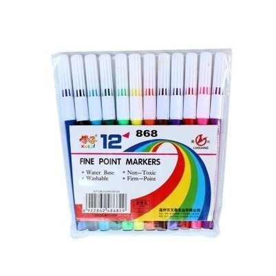 12/18/24 Colored Water Color Drawing Pen Colour Fine Point Felt Tip Marker Pens for Children Student DIY Scrapbook Art Supplies