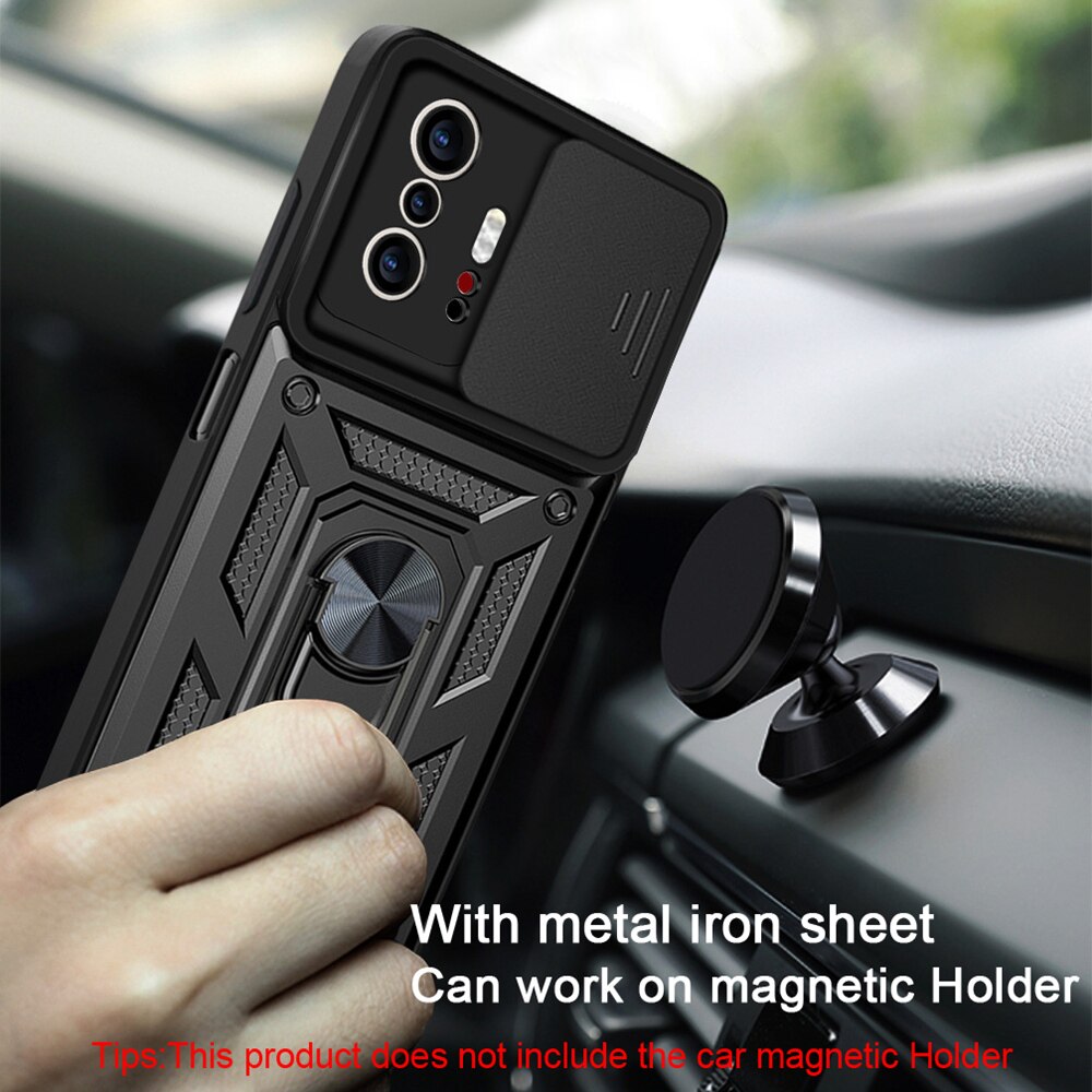 Keysion Ốp chống sốc cho Xiaomi Mi 11T 11T Pro 5G đế dạng nhẫn đẩy kéo Máy Ảnh bảo vệ Điện thoại Ốp lưng cho Xiaomi Mi 11T 5G