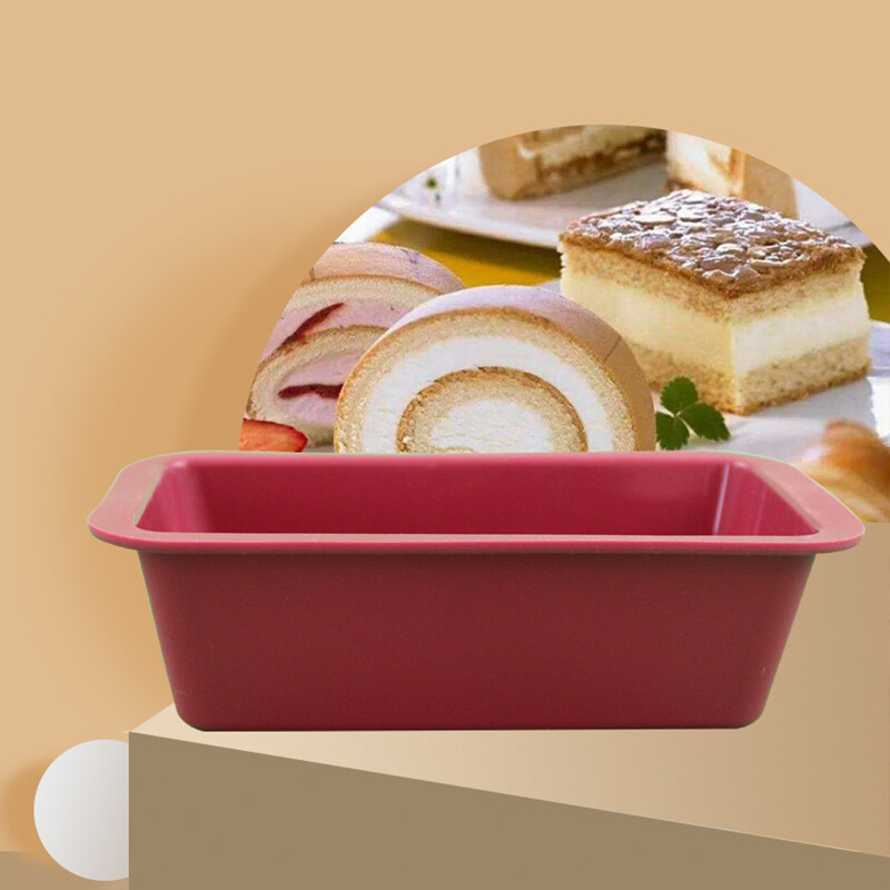 Houseeker Khuôn Làm Bánh Bằng Silicon Hình Chữ Nhật Khuôn Bánh Mì Phụ Kiện Làm Bánh Chảo Nướng Bánh Mì Nướng Bánh Ngọt
