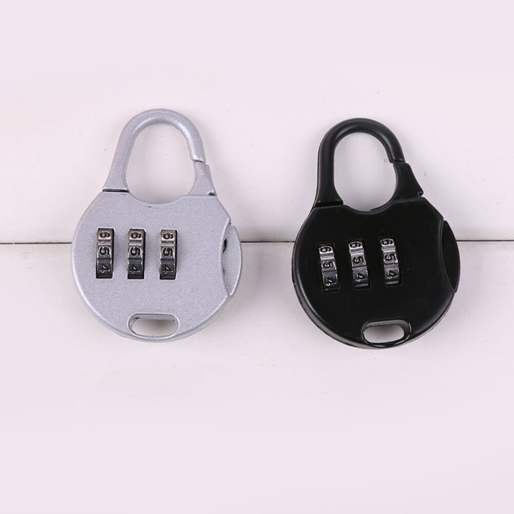 Farfi Khóa Mật Khẩu Kết Hợp Mã Số 3 Chữ Số Mini Khóa Móc Vali Túi Hành Lý Du Lịch