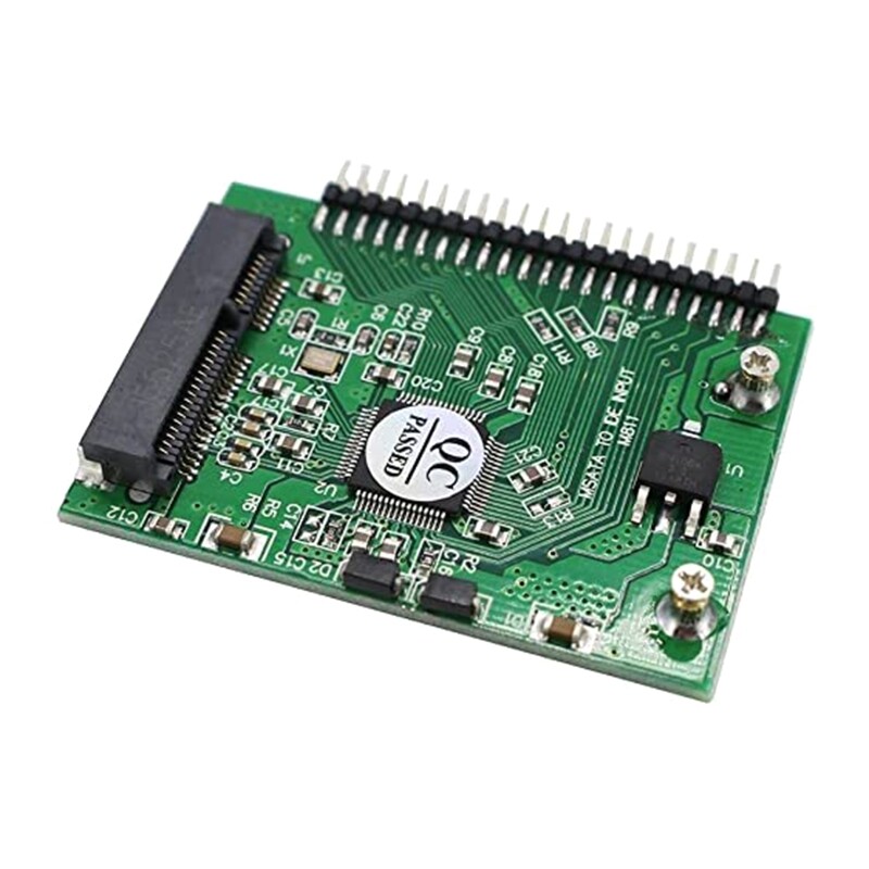 Laptop msata to ide adapter, 2.5 inch serial msata hdd hard disk drive or ssd to 44 pin male pata port converter